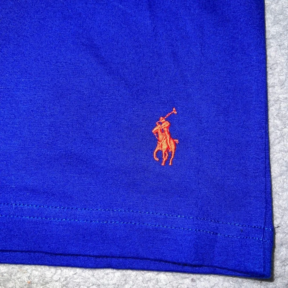 NWT Polo Ralph Lauren T Shirt Men's Sz XL Royal Blue Orange Pony Embroidered Tee